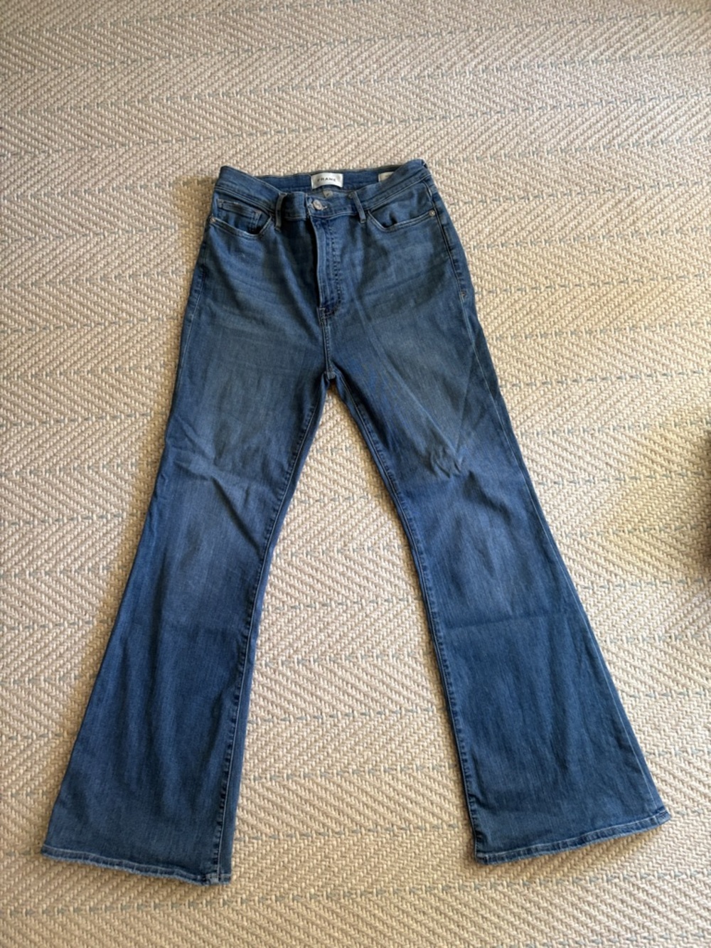 Frame Denim Blue Flare Jeans